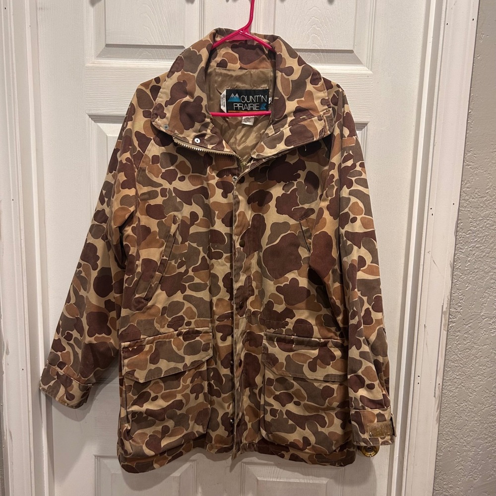 Mount'n‎ Prairie Mens Ultimate Bird Coat Camo Duck Hunting Jacket M Bird Pouch